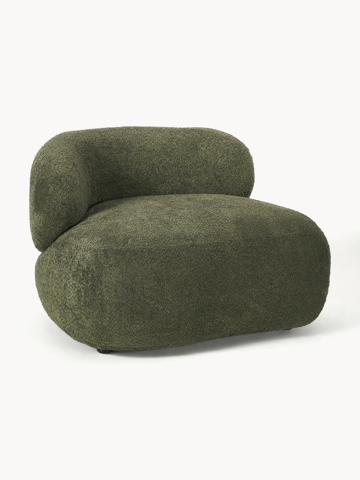 Alba Lounge Chair, Teddy Bouclé