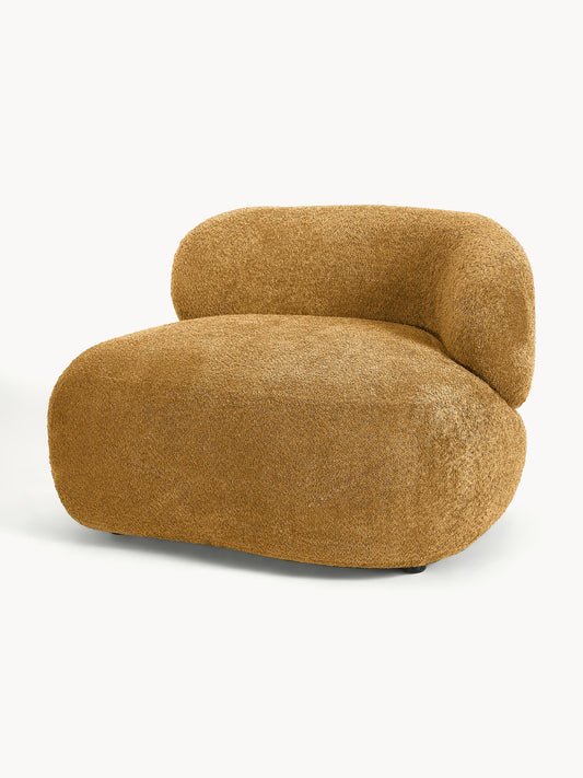 Alba Lounge Chair, Teddy Bouclé