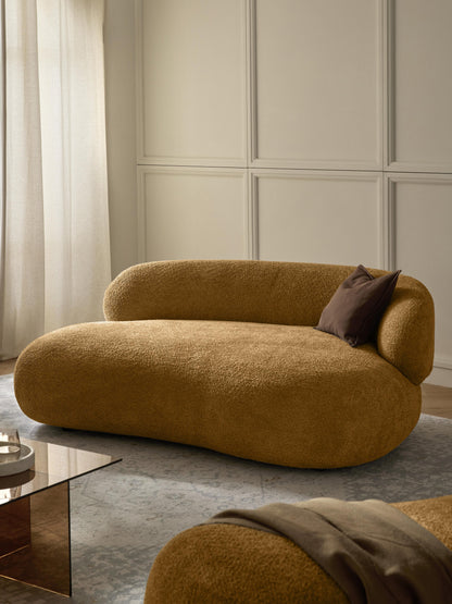 Alba Teddy Bouclé Sofa, 2-Seater