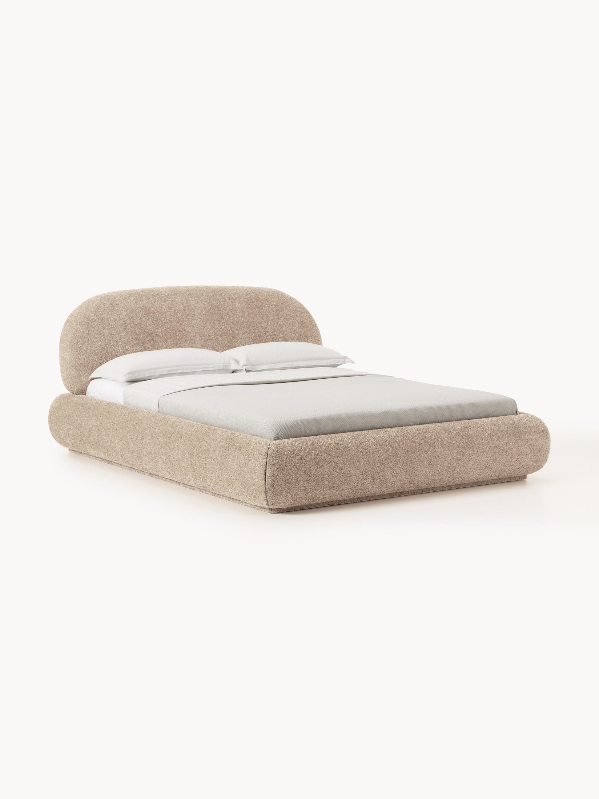 Alba Teddy Bouclé Upholstered Bed