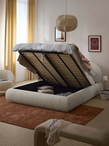 Alba Teddy Storage Bed, Upholstered