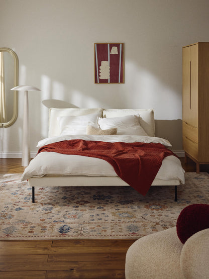 Amelia Teddy Bouclé Upholstered Bed
