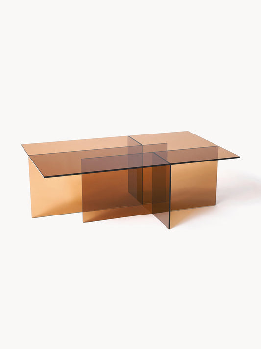 Anouk Coffee Table, Glass, W 102 cm