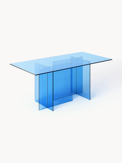 Anouk Glass Dining Table, 180 x 90 cm