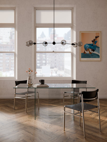 Anouk Glass Dining Table, 180 x 90 cm