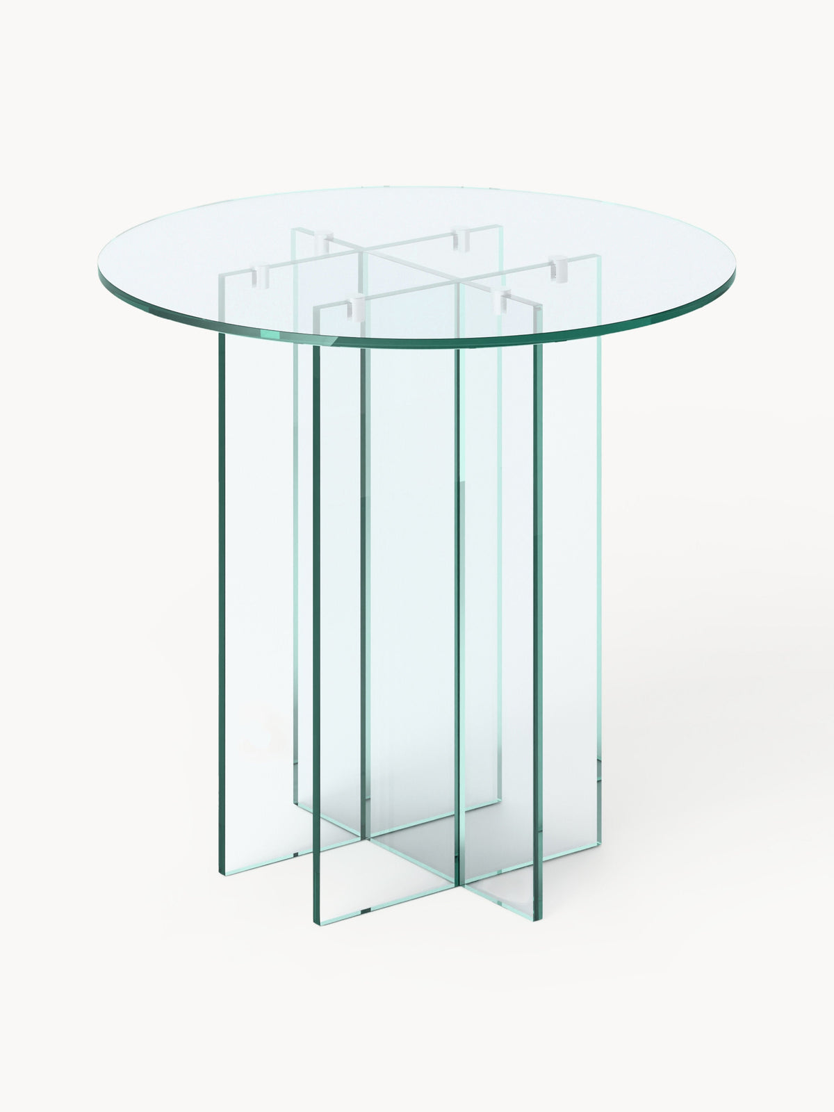Anouk Round Glass Dining Table, in Various Sizes