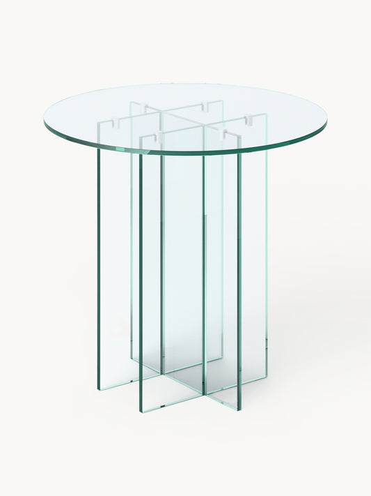 Anouk Round Glass Dining Table, in Various Sizes