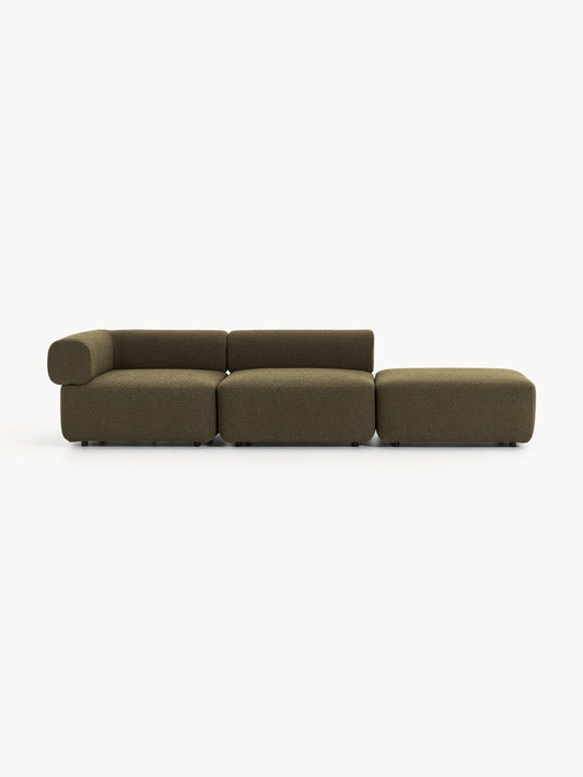 Anton Modular Ottoman, Bouclé