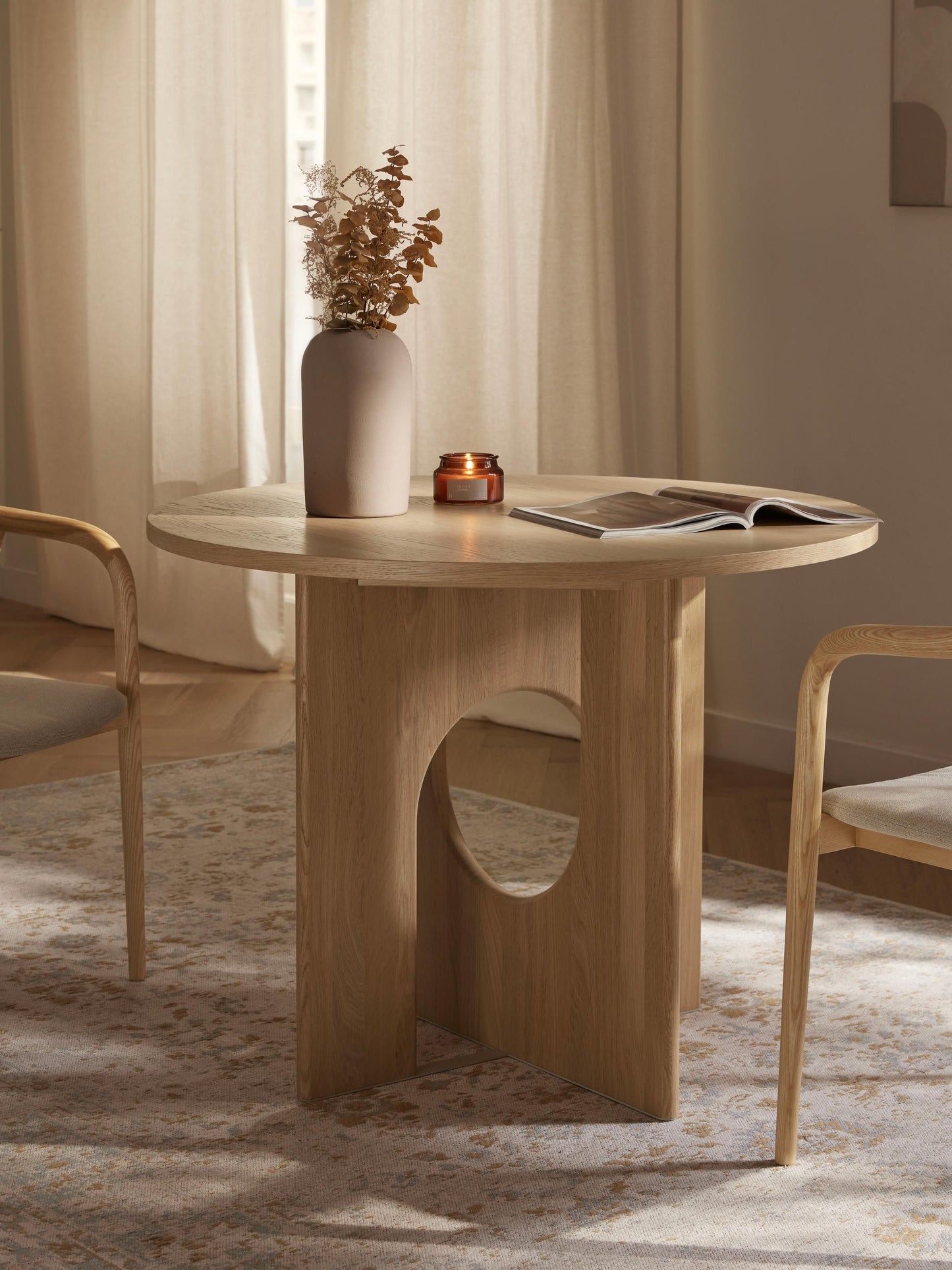 Apollo Round Dining Table, Available in Various Sizes