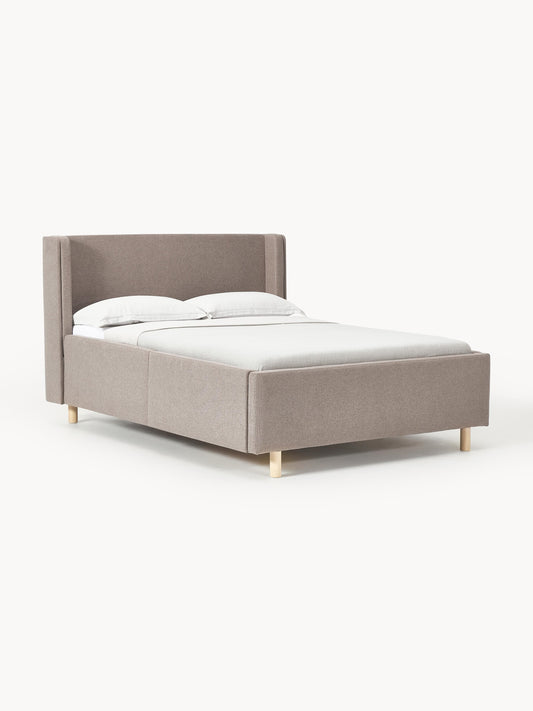 Arche Bed with Drawers, Upholstered