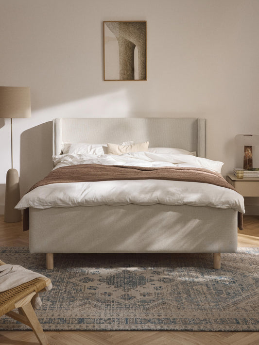 Arche Bed with Drawers, Upholstered