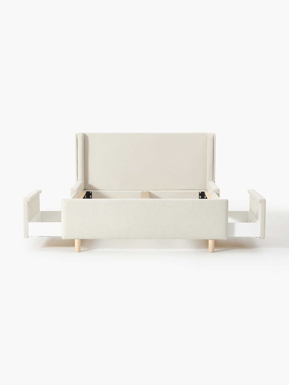 Arche Bed with Drawers, Upholstered