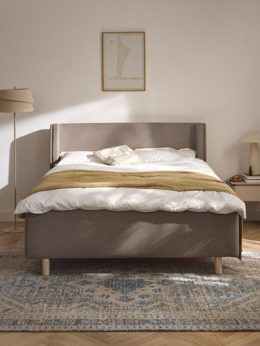 Arche Bed with Drawers, Upholstered