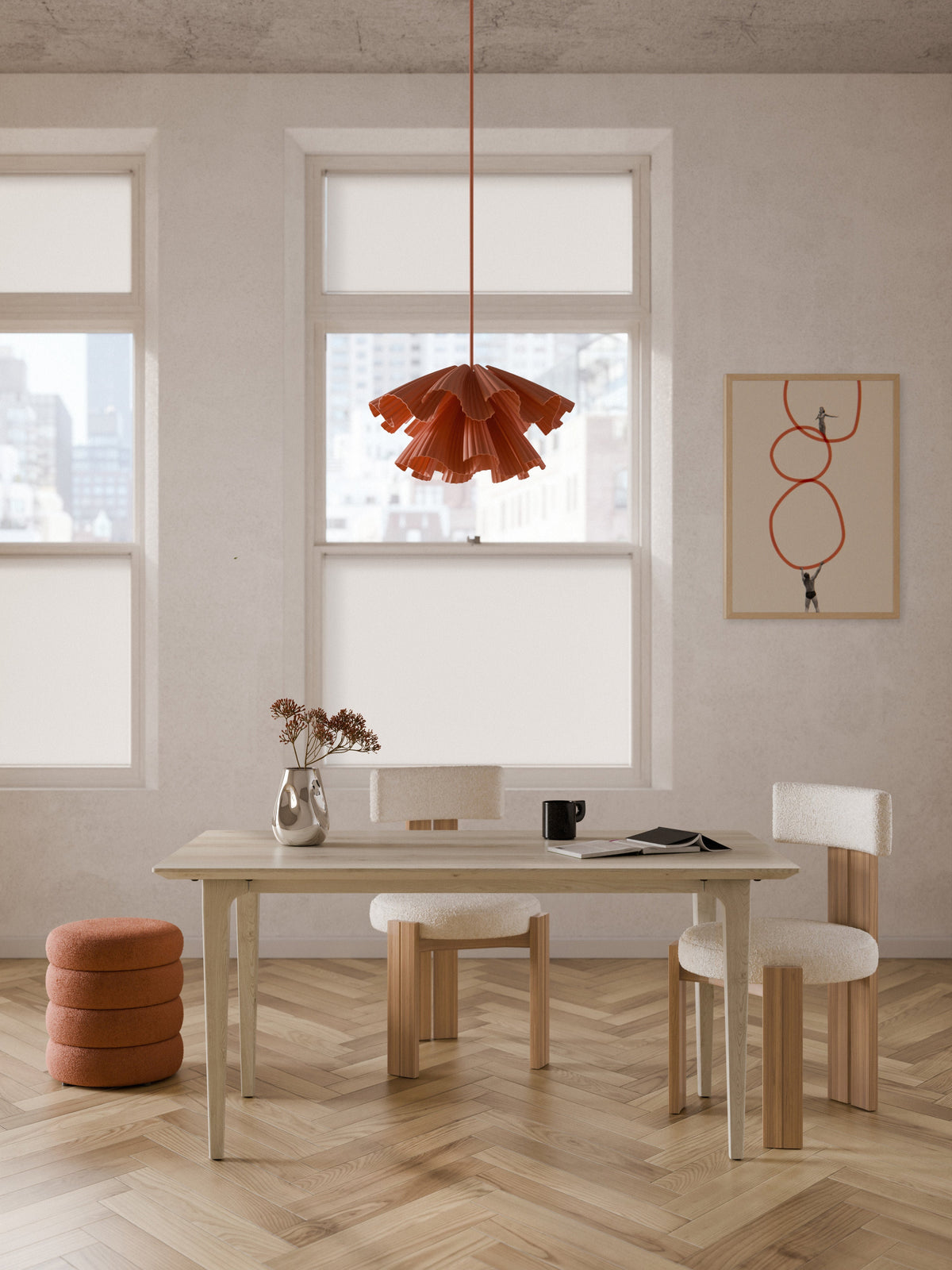 Archie Oak Dining Table, in Various Sizes