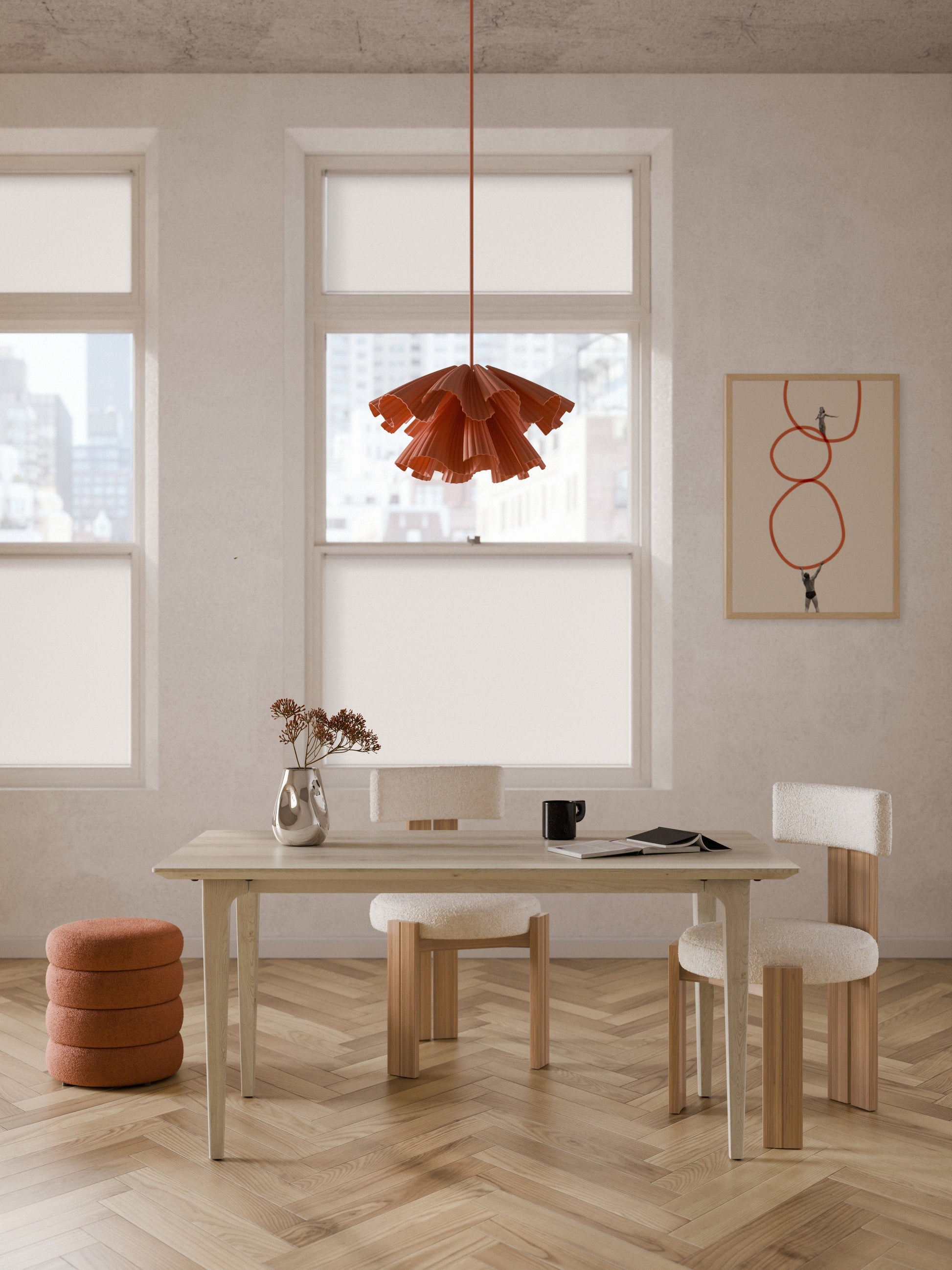 Archie Oak Dining Table, in Various Sizes