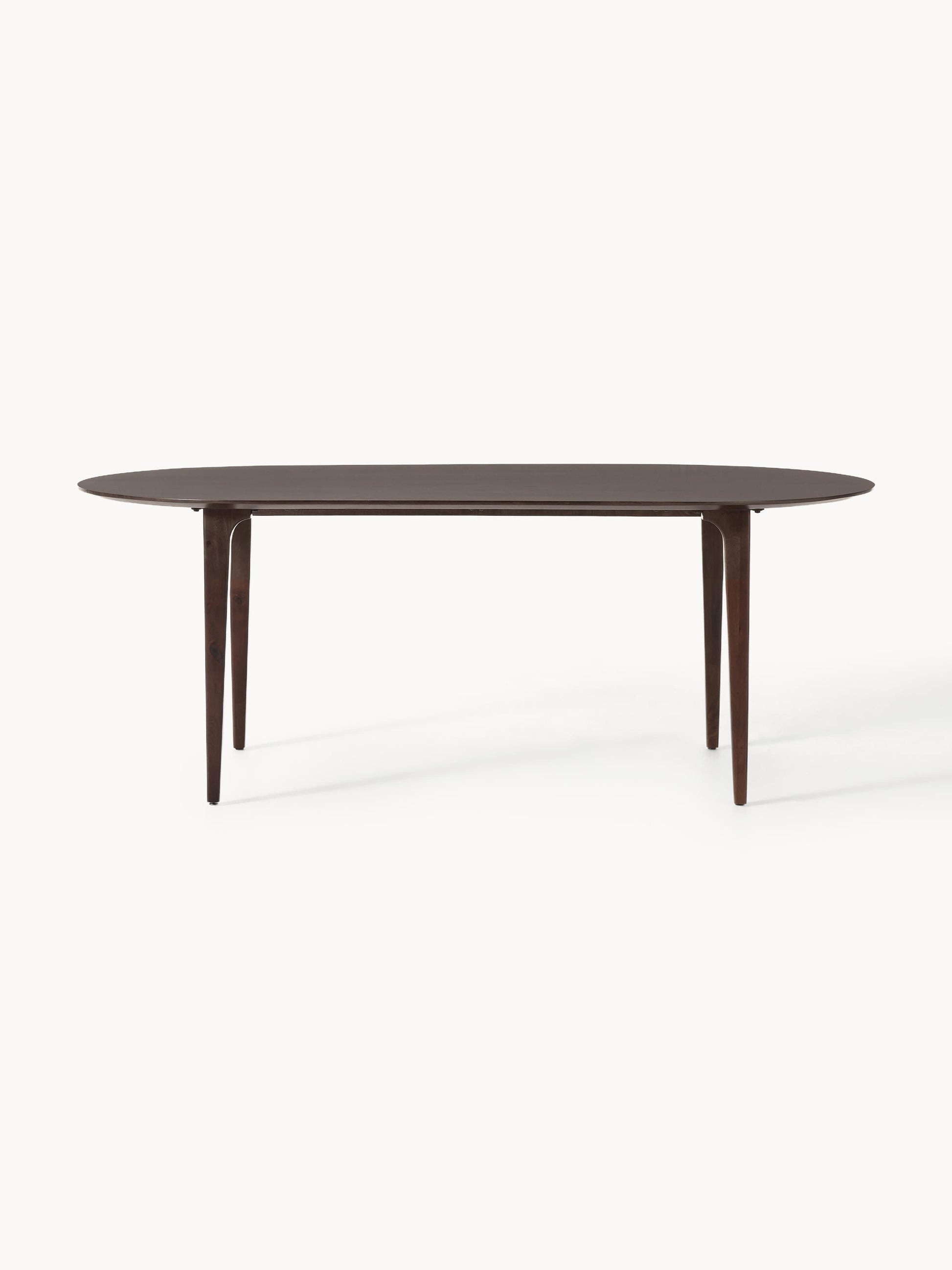 Archie Oval Mango Wood Dining Table, 200 x 100 cm