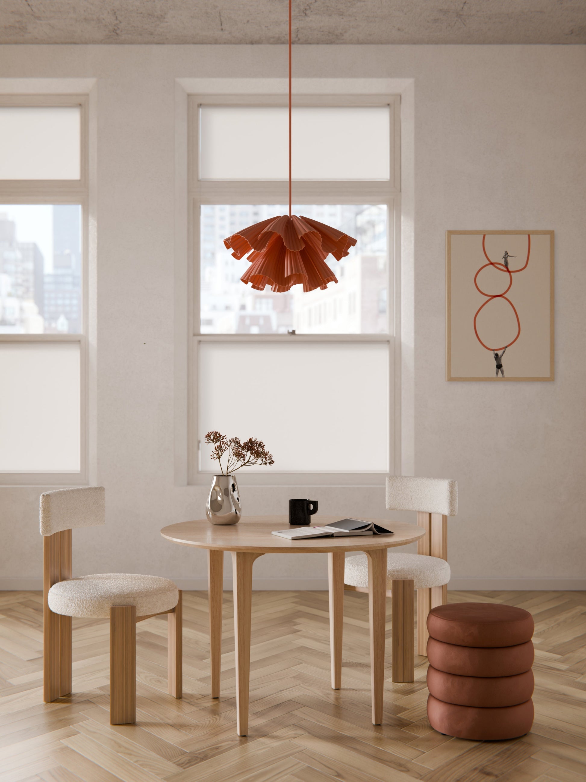 Archie Round Oak Dining Table, Ø 110 cm
