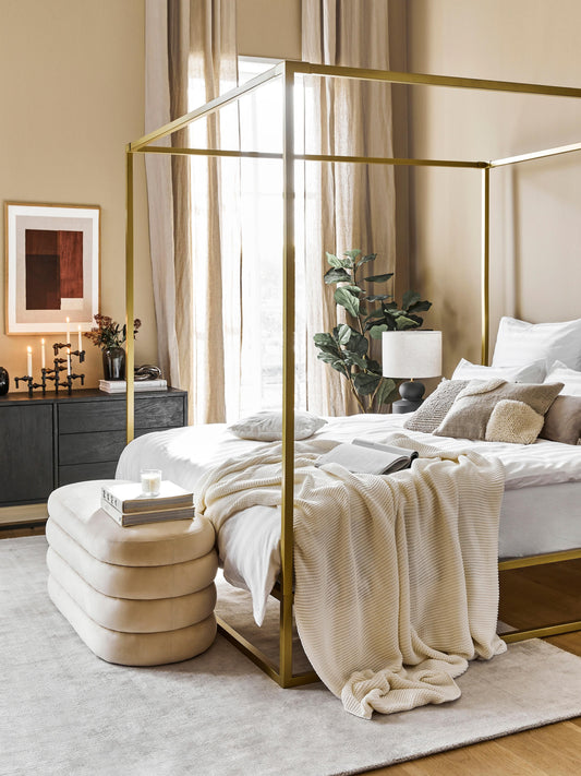 Belle Metal Four-Poster Bed
