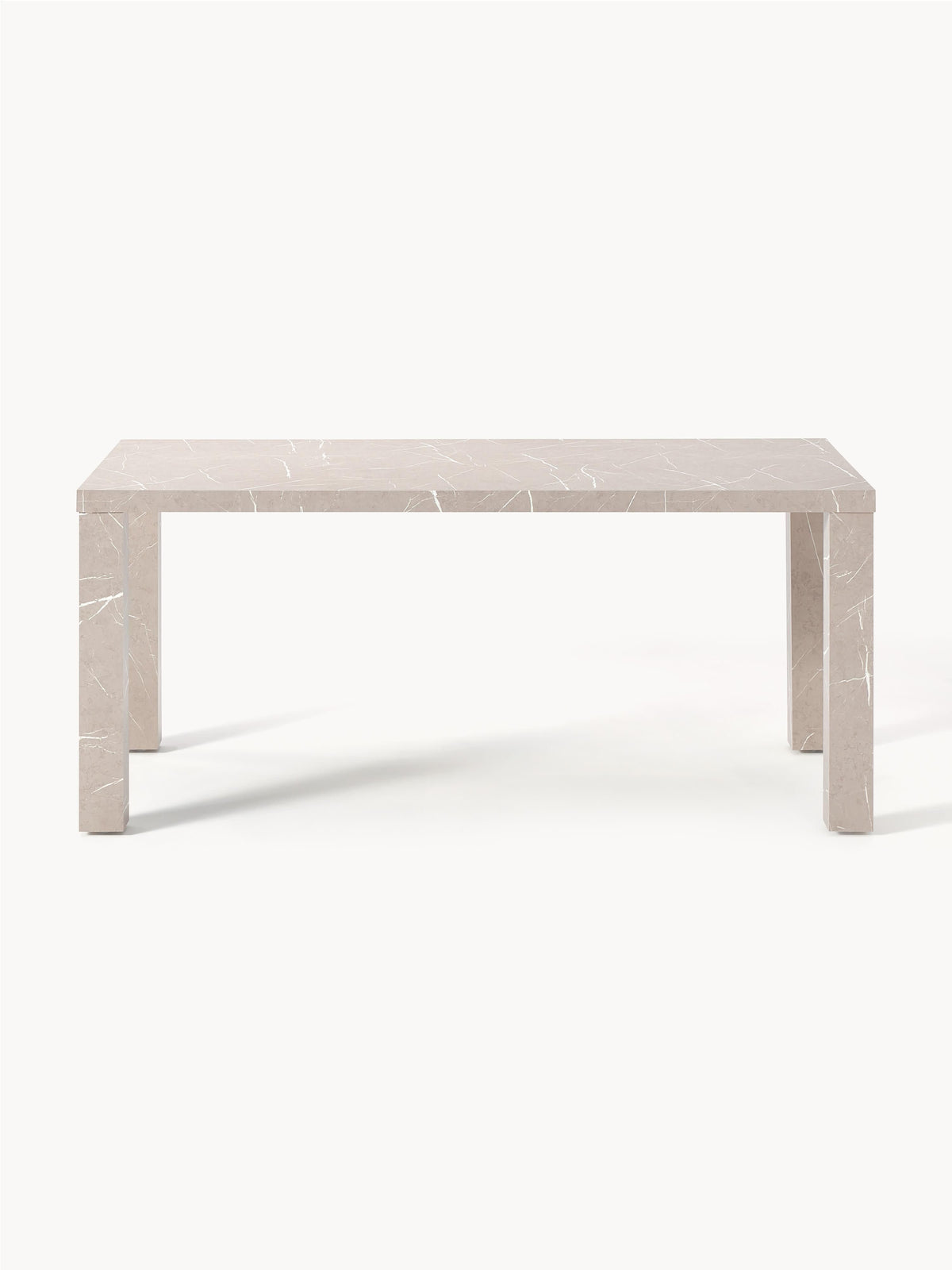 Carl Dining Table, Marble Look, 180 x 90 cm