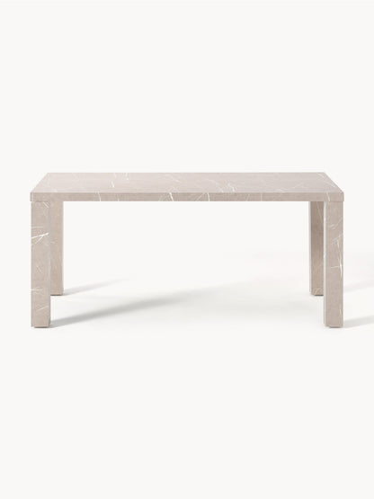 Carl Dining Table, Marble Look, 180 x 90 cm