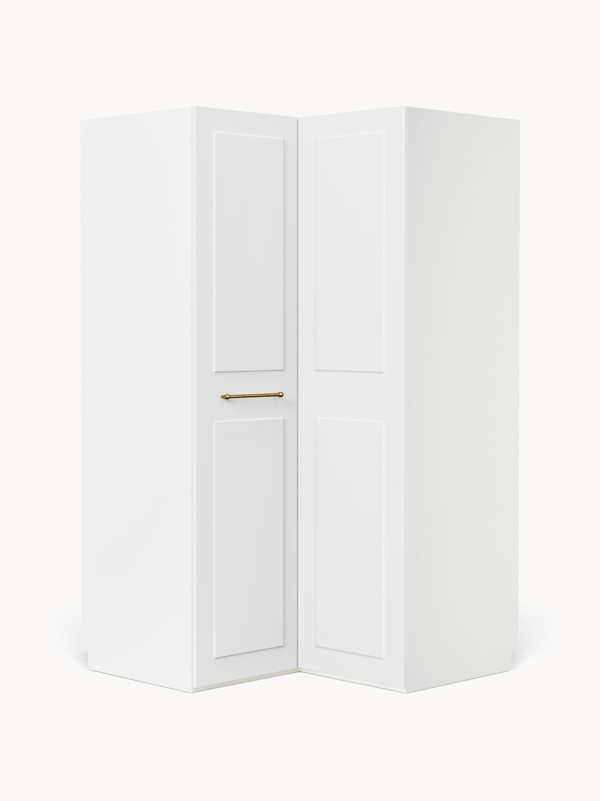 Charlotte Corner Wardrobe, Modular, 115 cm Wide