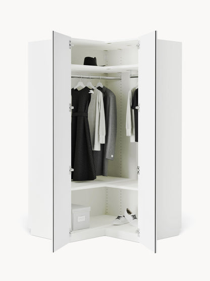 Charlotte Corner Wardrobe, Modular, 115 cm Wide