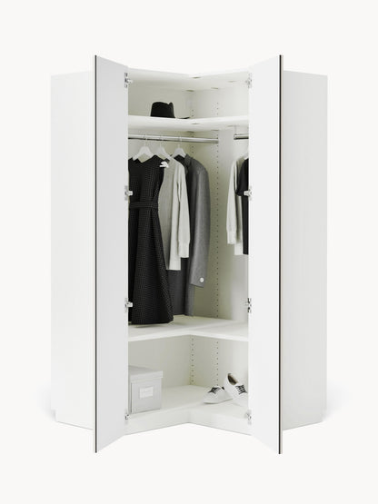 Charlotte Corner Wardrobe, Modular, 115 cm Wide