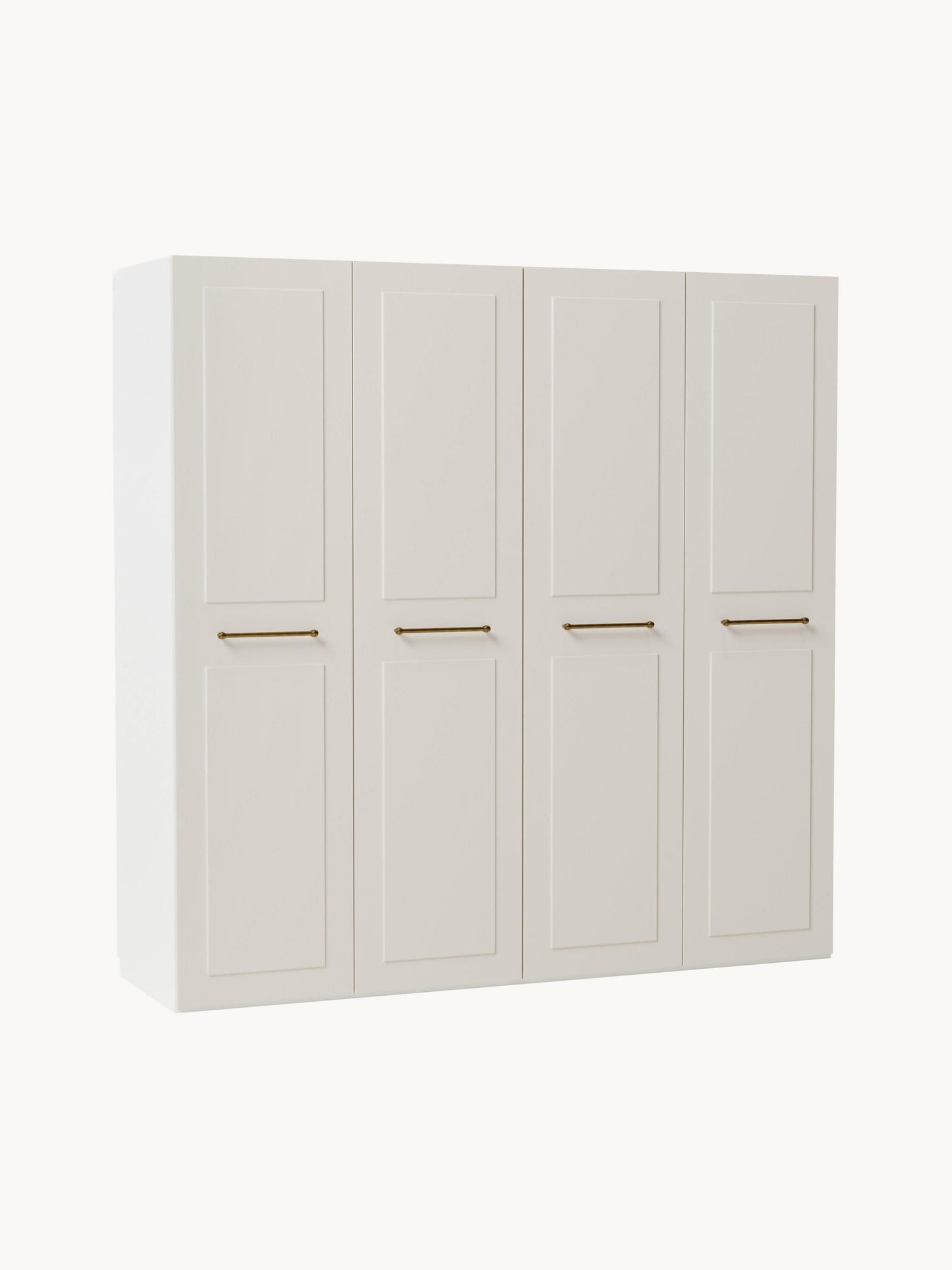 Charlotte Hinged-Door Wardrobe, Modular, 200 cm Wide, in Various Sizes