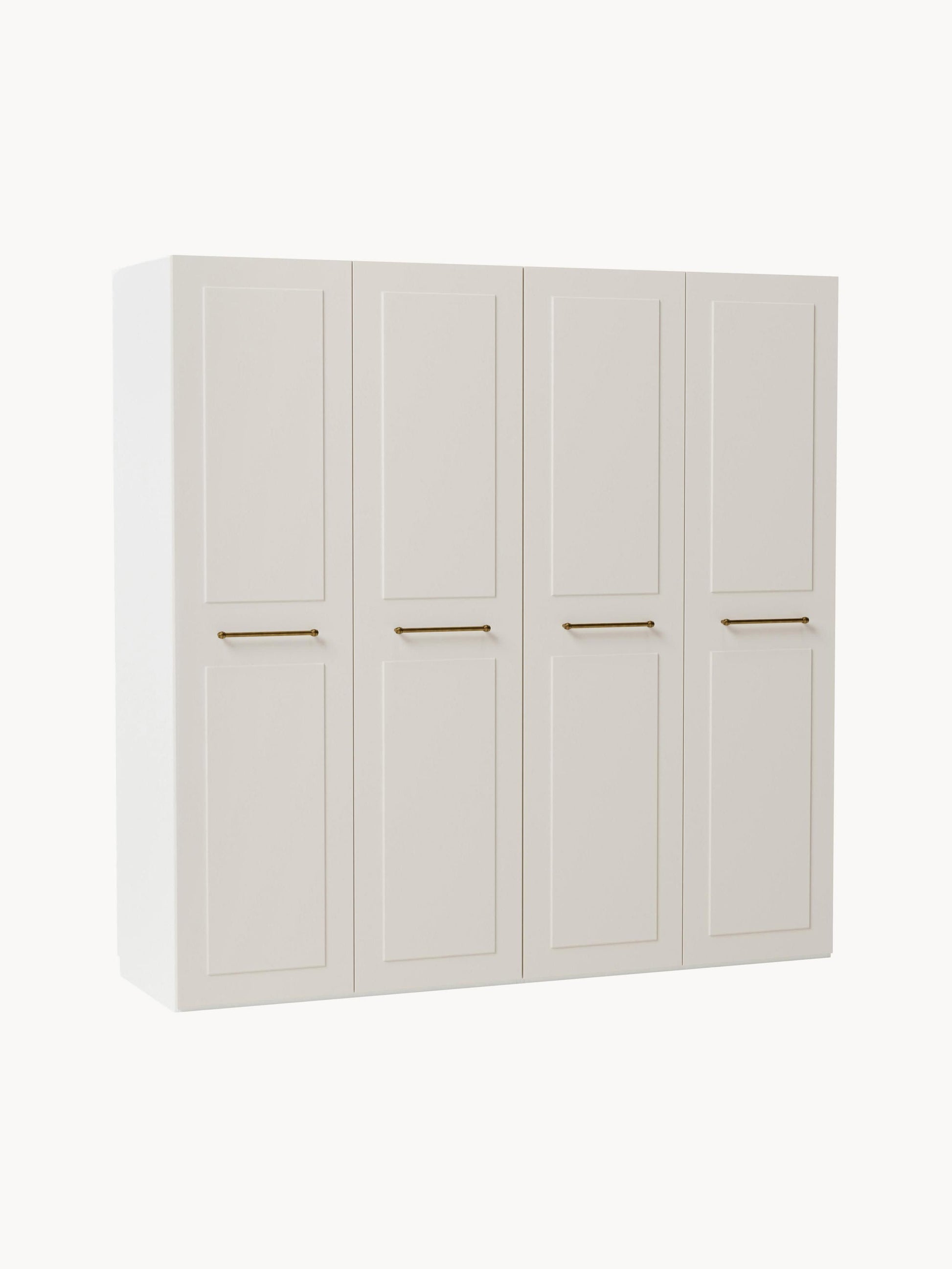Charlotte Hinged-Door Wardrobe, Modular, 200 cm Wide, in Various Sizes