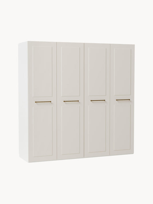 Charlotte Hinged-Door Wardrobe, Modular, 200 cm Wide, in Various Sizes