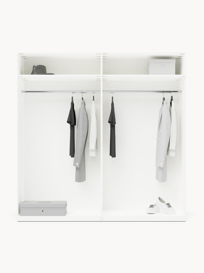 Charlotte Hinged-Door Wardrobe, Modular, 200 cm Wide, in Various Sizes