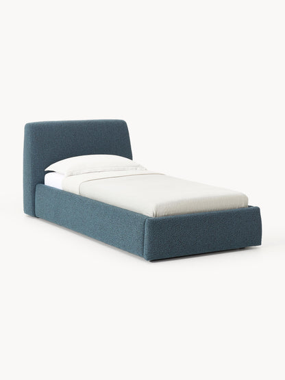 Cloud Single Storage Bed, Bouclé