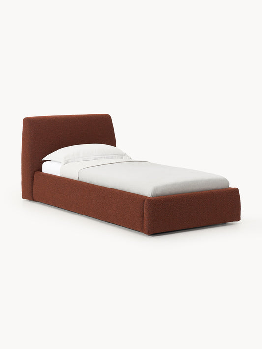 Cloud Single Storage Bed, Bouclé