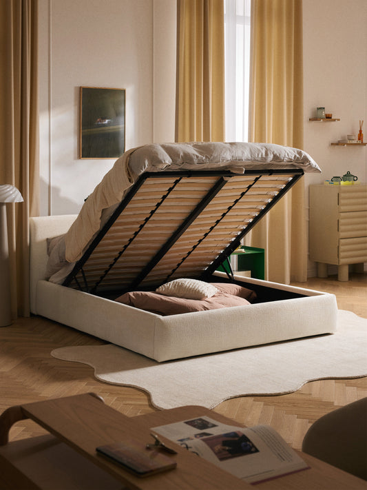 Cloud Storage Bed, Upholstered