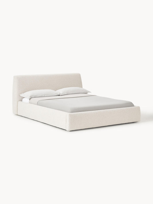 Cloud Upholstered Bed, Bouclé