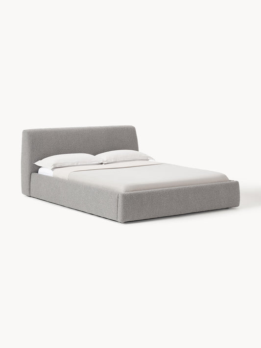 Cloud Upholstered Bed, Bouclé