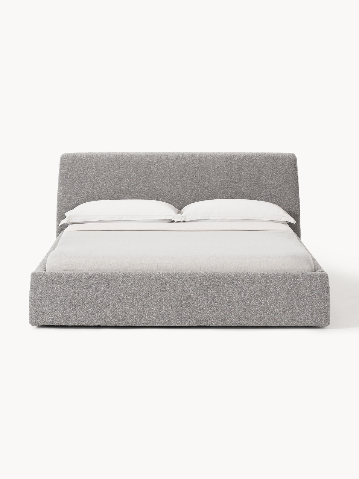 Cloud Upholstered Bed, Bouclé