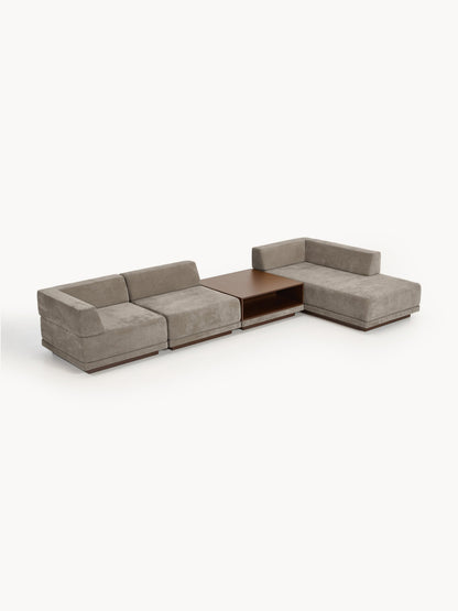 Colin Modular 4-Seater Corner Sofa with Coffee Table
