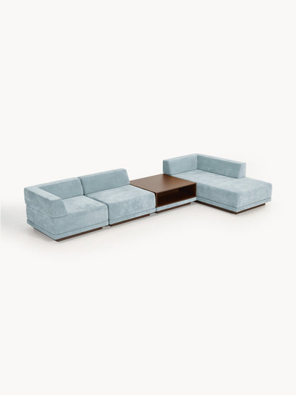 Colin Modular 4-Seater Corner Sofa with Coffee Table