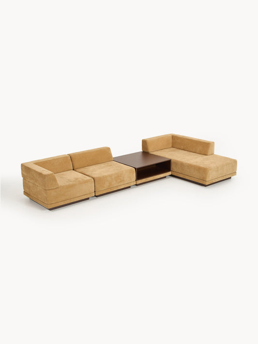 Colin Modular 4-Seater Corner Sofa with Coffee Table