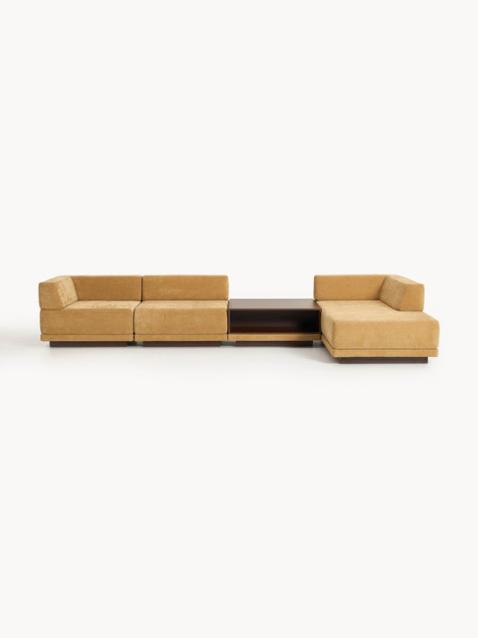 Colin Modular 4-Seater Corner Sofa with Coffee Table