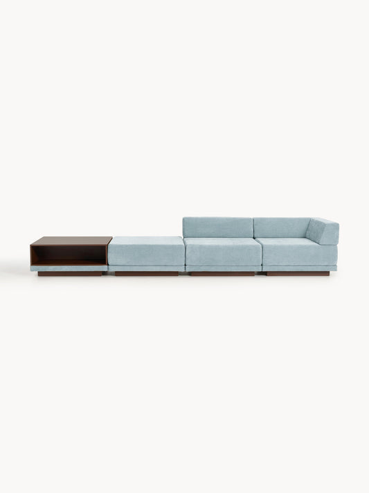Colin Modular 4-Seater Sofa with Coffee Table & Ottoman