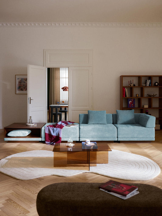 Colin Modular 4-Seater Sofa with Coffee Table & Ottoman