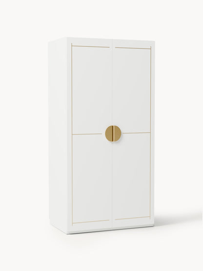 Denise Hinged-Door Wardrobe, Modular, 100 cm Wide, in Various Sizes