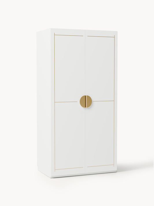 Denise Hinged-Door Wardrobe, Modular, 100 cm Wide, in Various Sizes