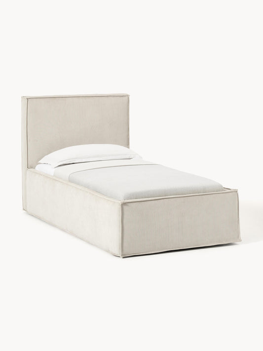 Dream Corduroy Single Storage Bed