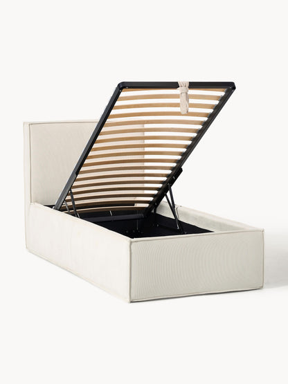Dream Corduroy Single Storage Bed