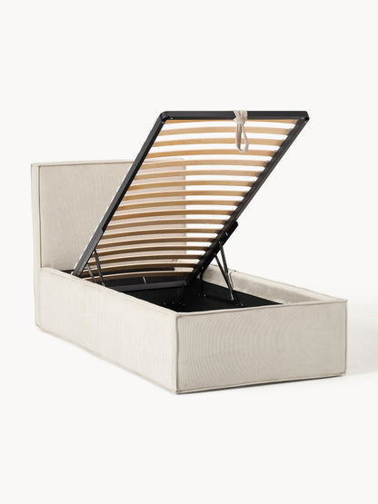 Dream Corduroy Single Storage Bed