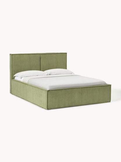 Dream Corduroy Storage Bed, Upholstered