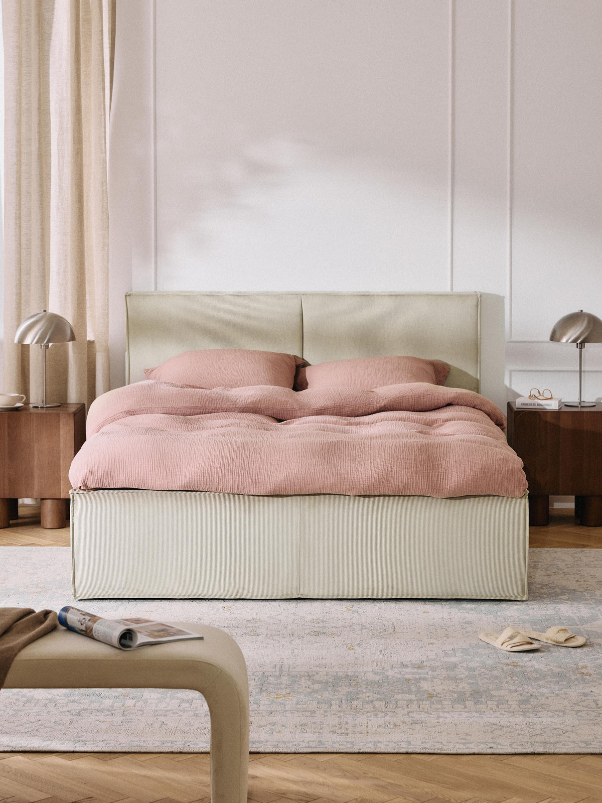 Dream Upholstered Bed, Corduroy